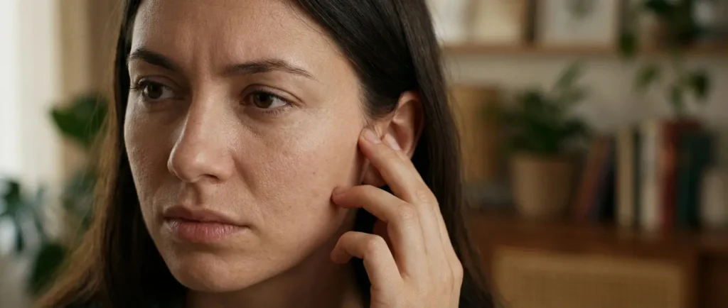 Gêne d’oreille bouchée sans bouchon apparent : une sensation qui peut avoir plusieurs causes et ne permet pas de poser un diagnostic.