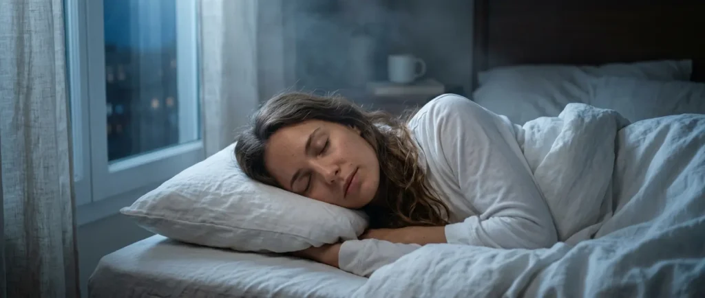 Une toux interrompt le sommeil et invite à examiner le coucher et son environnement, sans en déduire la cause.