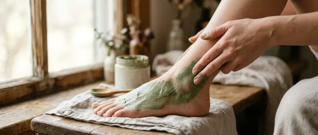 Douleur au tendon d’Achille : les gestes à domicile peuvent apporter du confort sans être établis comme traitements.