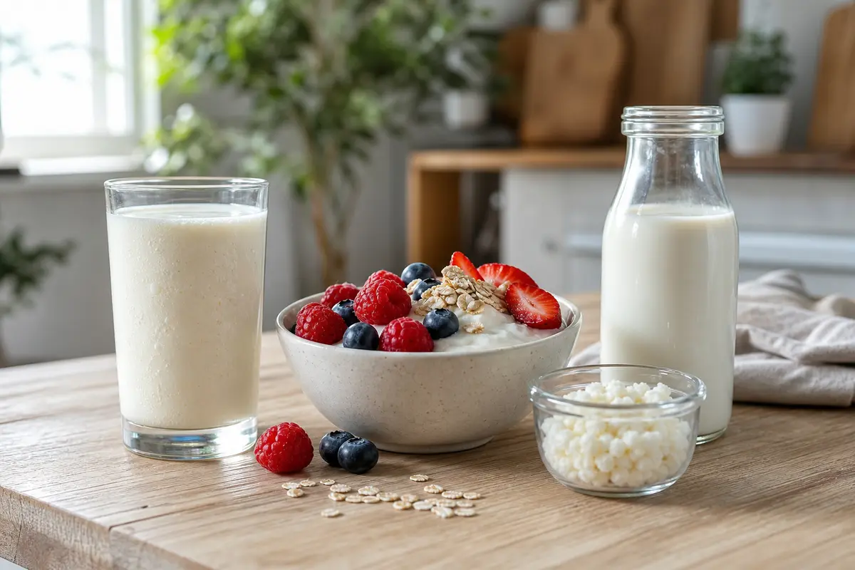 Le lait fermenté est le point de départ d’une question sur la peau, sans bénéfice cutané démontré par les éléments disponibles.