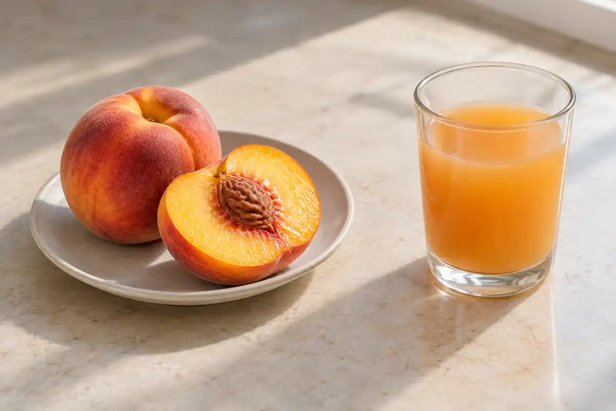 La pĂȘche entiĂšre se distingue du jus comme forme de consommation, sans suggĂ©rer dâĂ©quivalence de portion entre les deux.